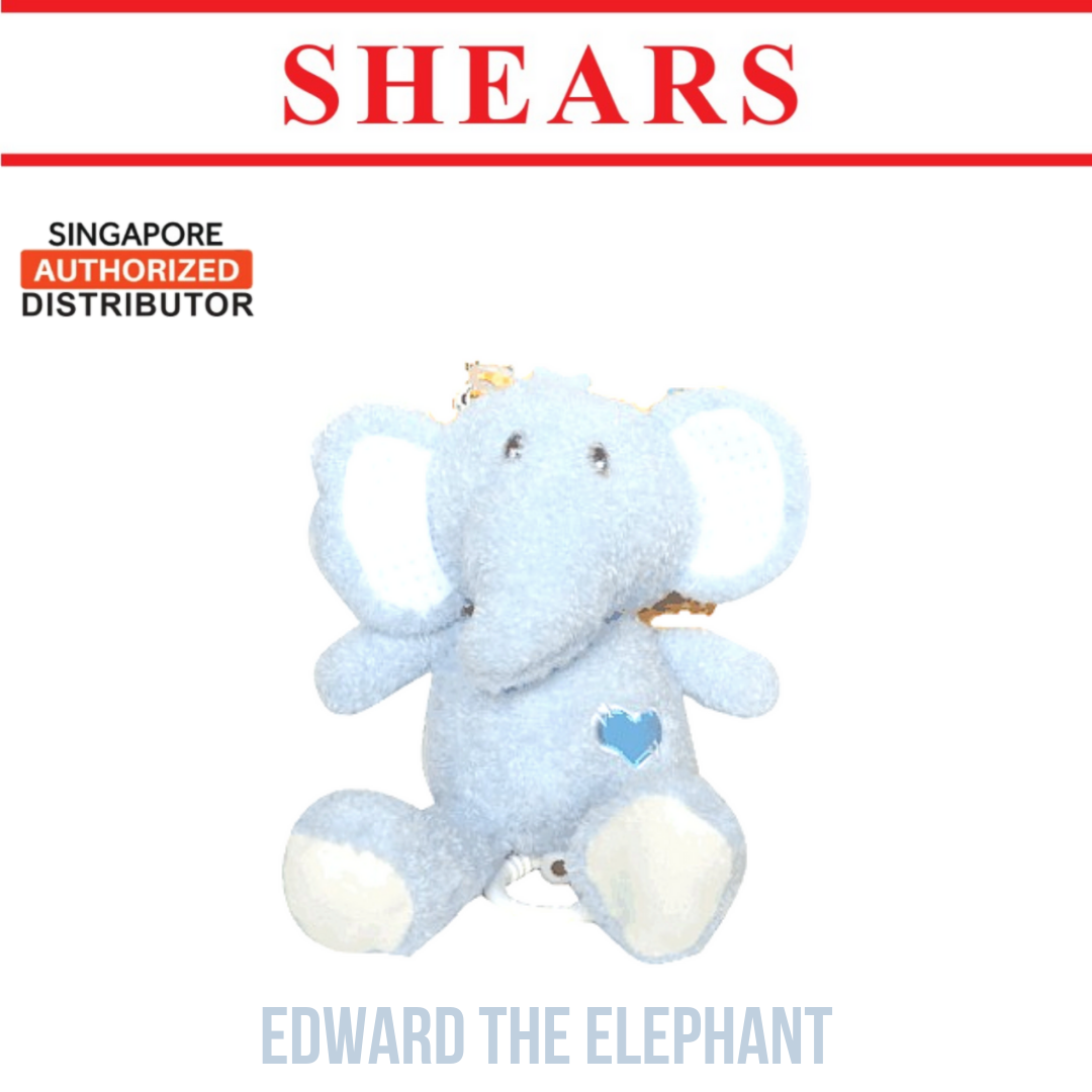 Shears Baby Toy Toddler Soft Toy Musical PullString Edward the Elephant