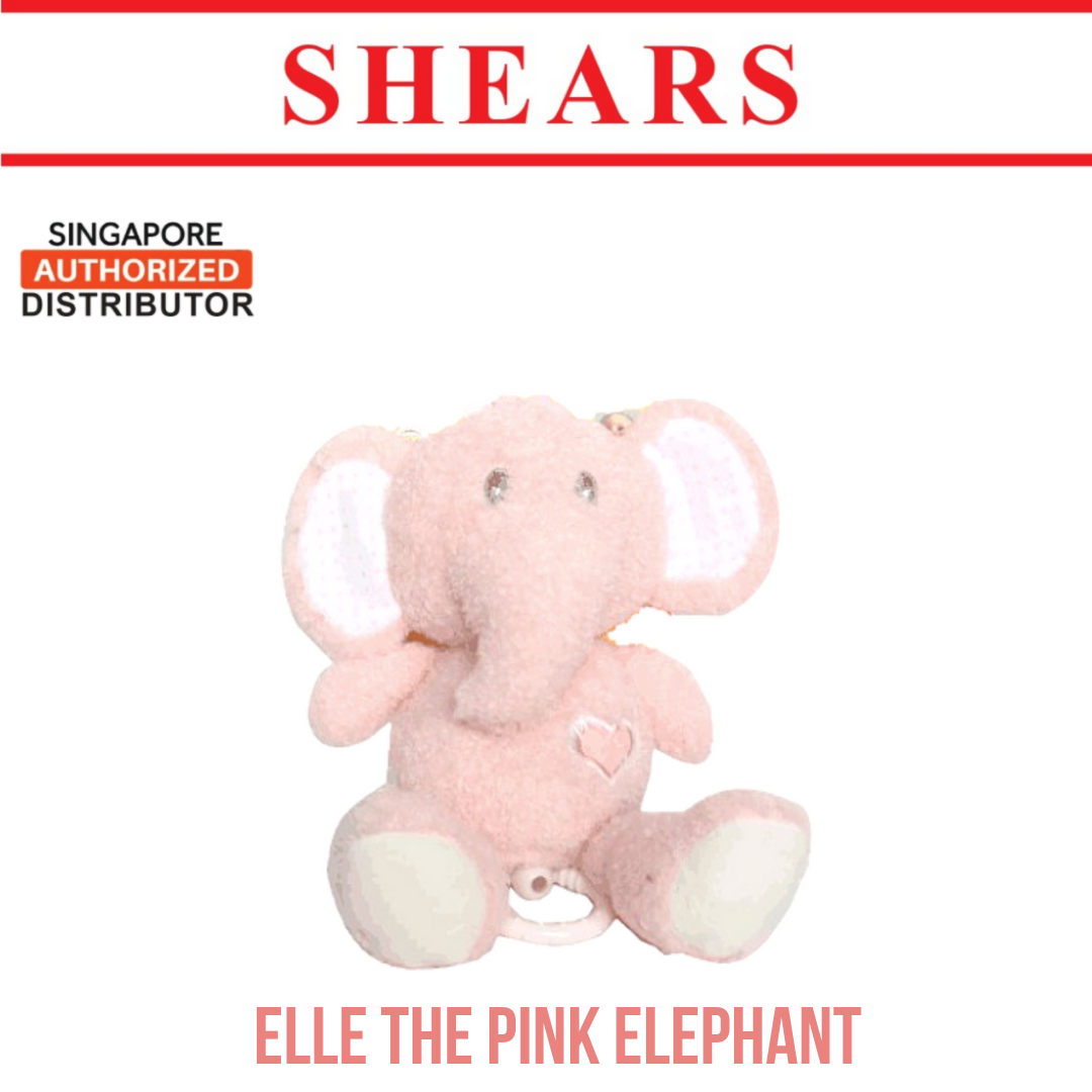 Shears Baby Toy Toddler Soft Toy Musical PullString Elle the Elephant