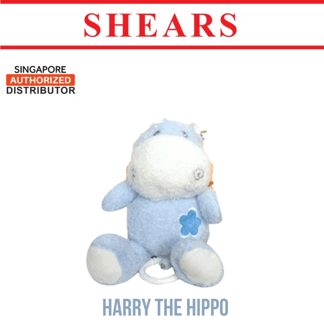 Shears Baby Toy Toddler Soft Toy Musical PullString Harry the Hippo