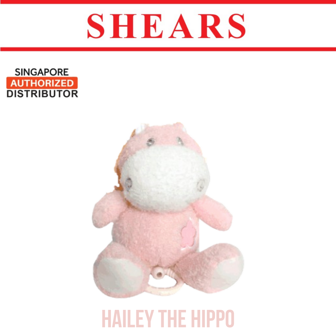 Shears Baby Toy Toddler Soft Toy Musical PullString Hailey the Hippo