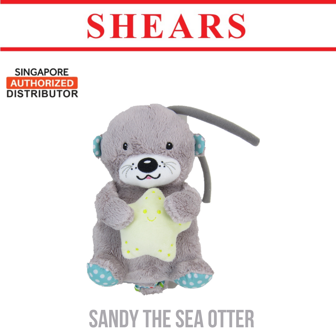 Shears Baby Toy Toddler Soft Toy Musical PullString Sandy the Sea Otter