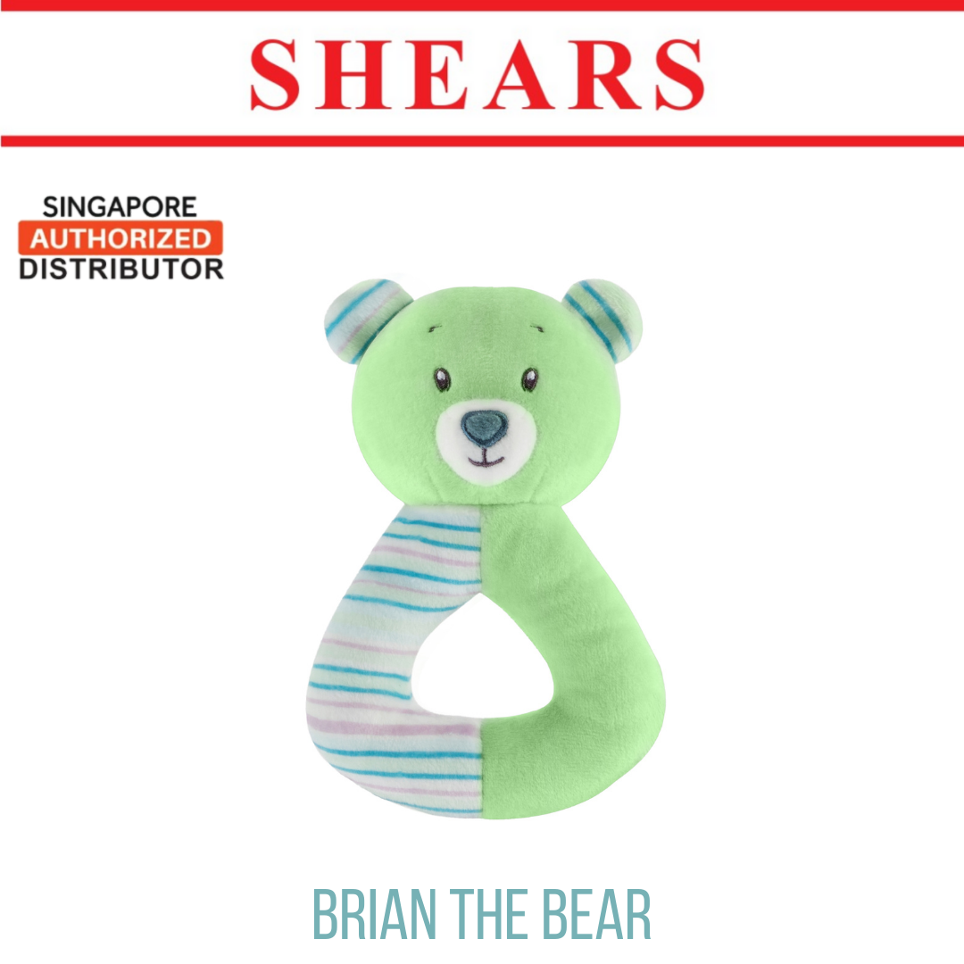 Shears Baby Toy Toddler Ring Rattle Brian the Bear