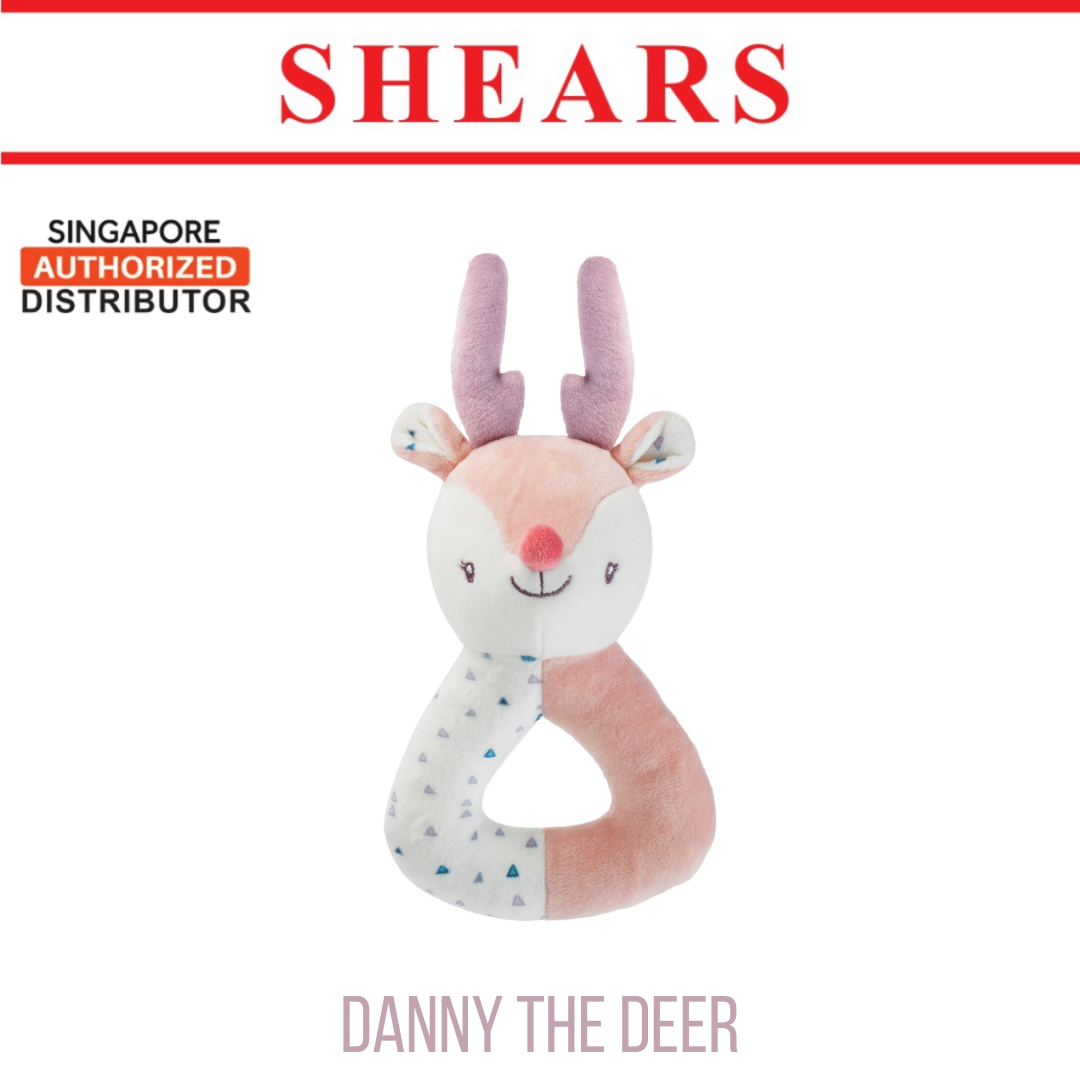 Shears Baby Toy Toddler Ring Rattle Danny the Deer