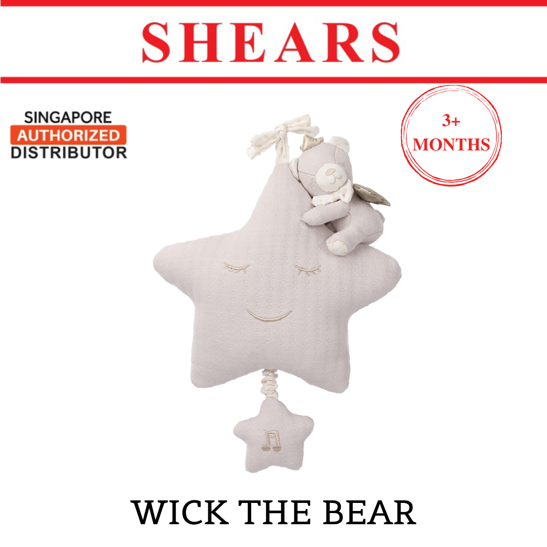 Shears Baby Toy Toddler Soft Toy Musical PullString  WICK THE STAR BEAR