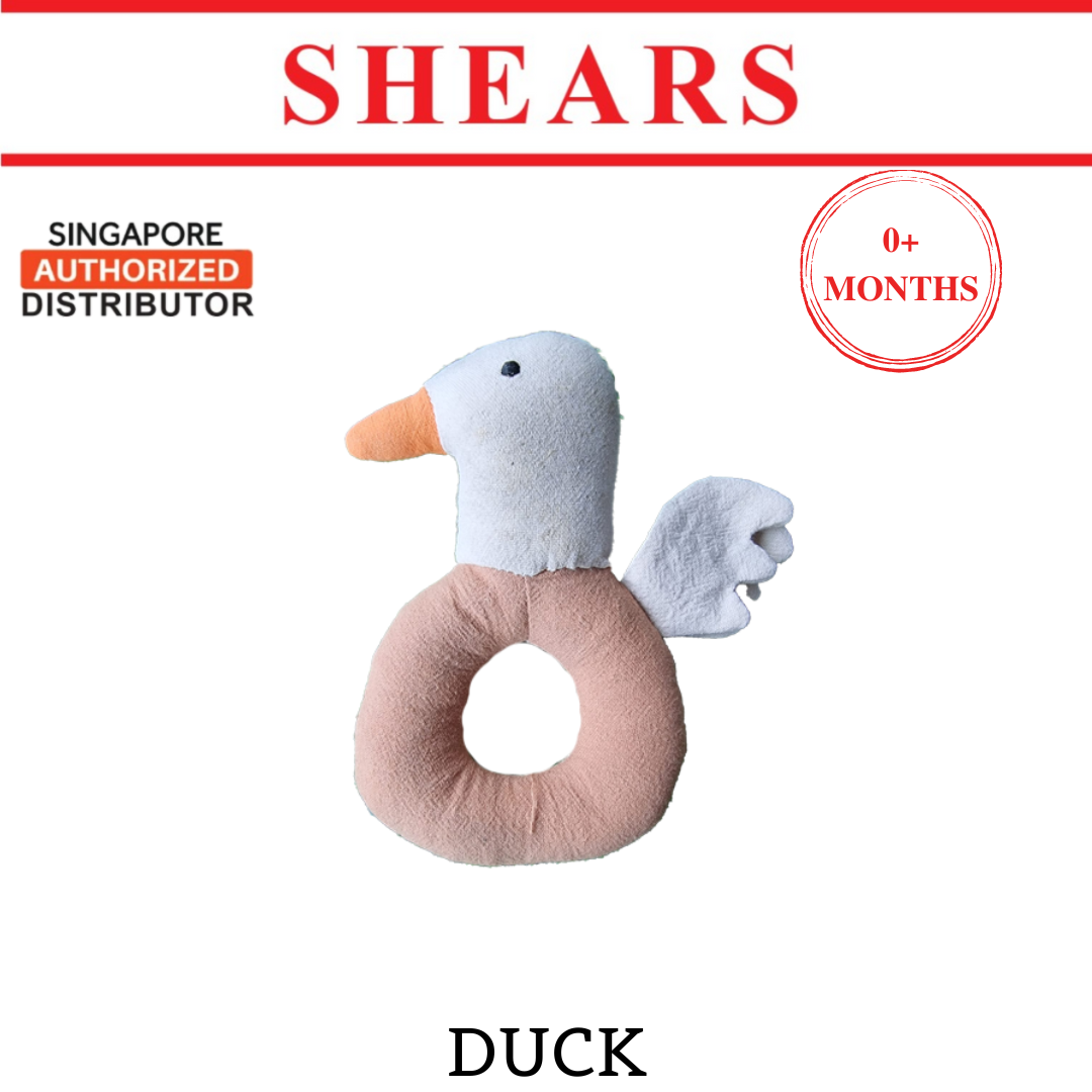 Shears Baby Toy Ring Rattle Jordan Collection Dan the Duck
