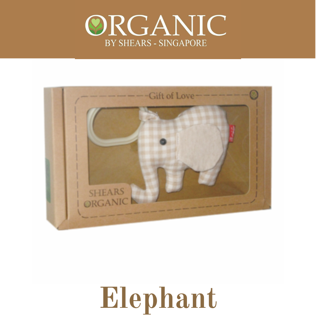 Shears Organic Baby Soft Toy ELEPHANT
