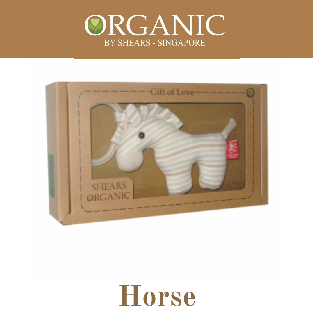 Shears Organic Baby Soft Toy HORSE