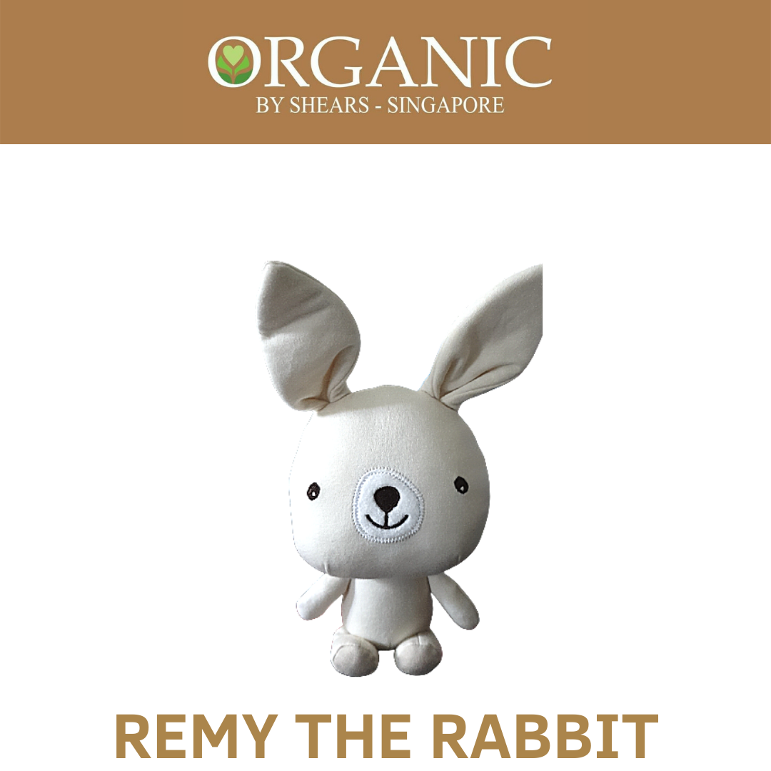 Shears Organic Bobblies Baby Toy Toddler Soft Toy REMY THE RABBIT