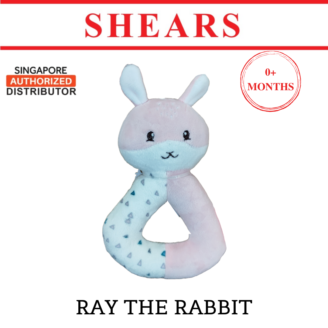 Shears Baby Toy Toddler Ring Rattle Ray the Rabbit