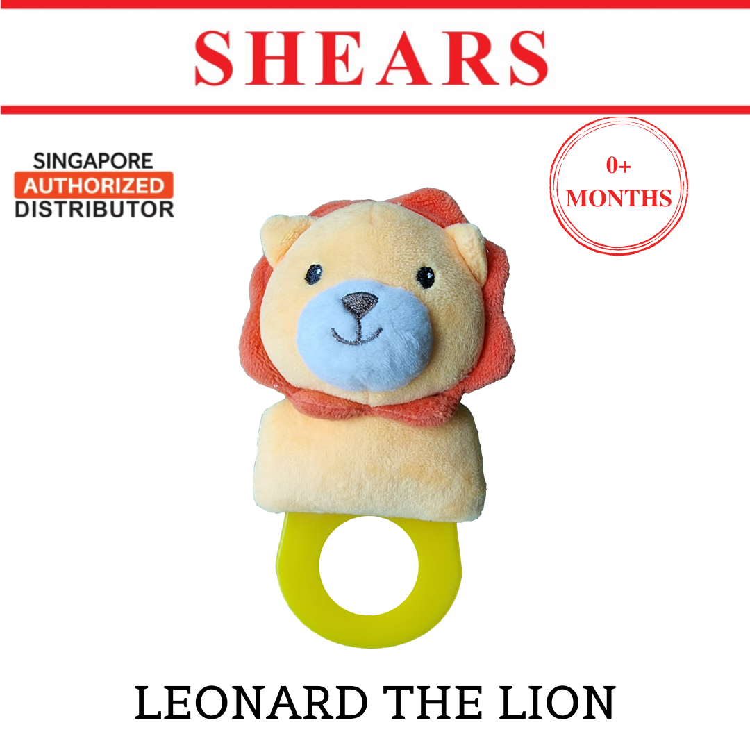 Shears Baby Soft Toy Toddler Teether Toy Leonard the Lion