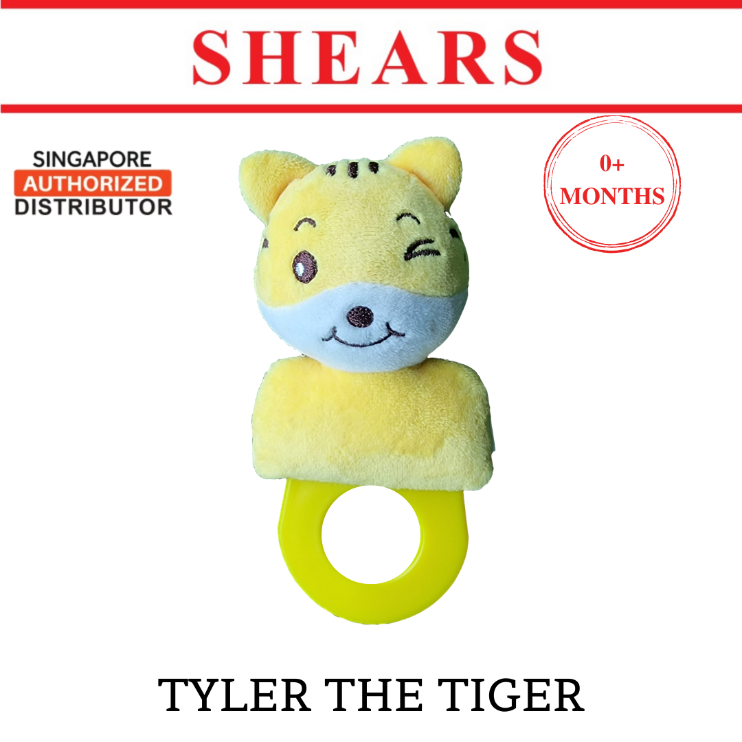 Shears Baby Soft Toy Toddler Teether Toy Tyler the Tiger