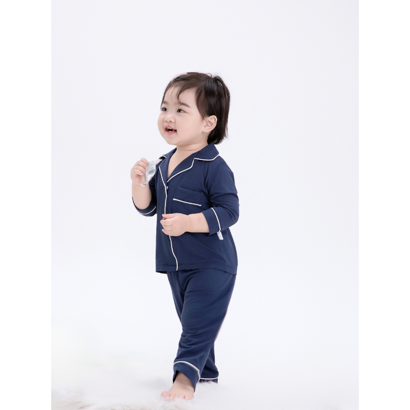By.Jys Signature No-Fuss Pyjamas - Midnight Blue (Bamboo)