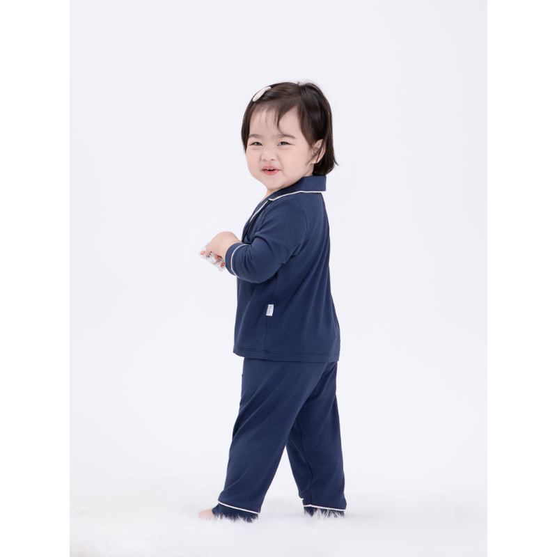 By.Jys Signature No-Fuss Pyjamas - Midnight Blue (Bamboo)