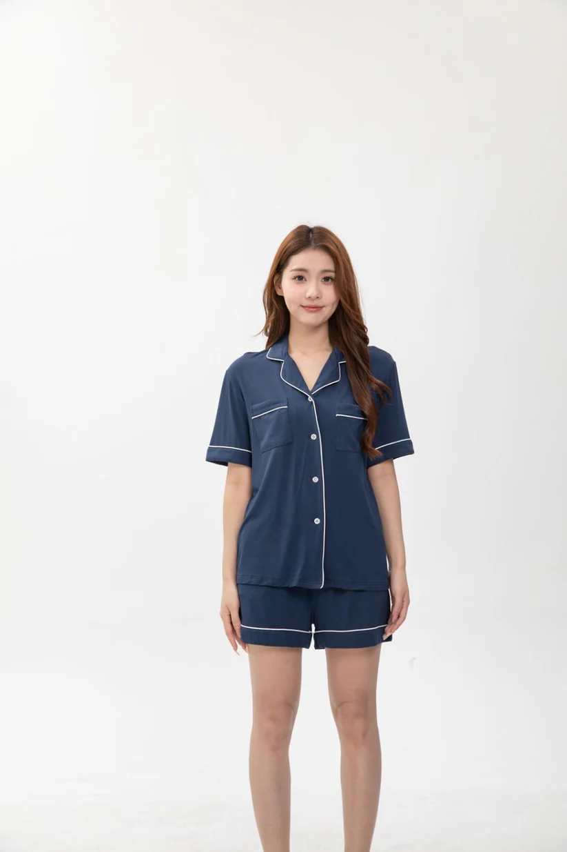 BY.JYS Signature Sweet Dreams Set in Midnight Blue - Bamboo (Size S-XL)