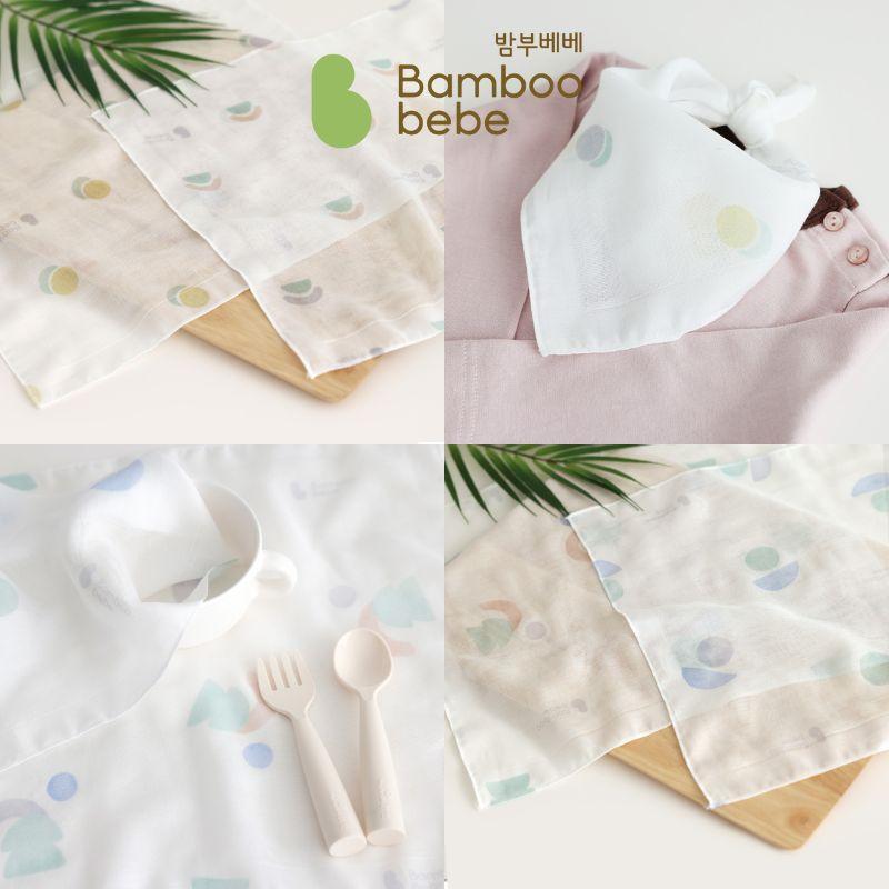 BAMBOO BEBE Signature Mountain and Moon Gauze Washcloth 12pc Bundle