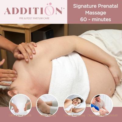 ADDITION+ Pre Post Partum Care 5 Sessions Signature Prenatal Msssage