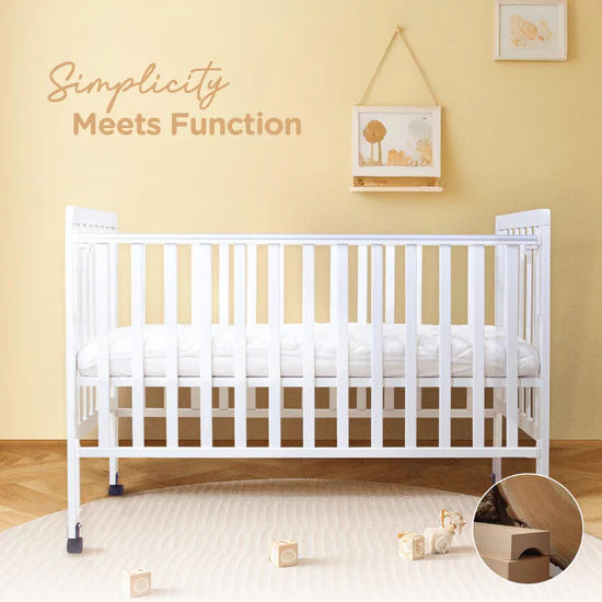 Babylove Solid Wood Baby Cot
