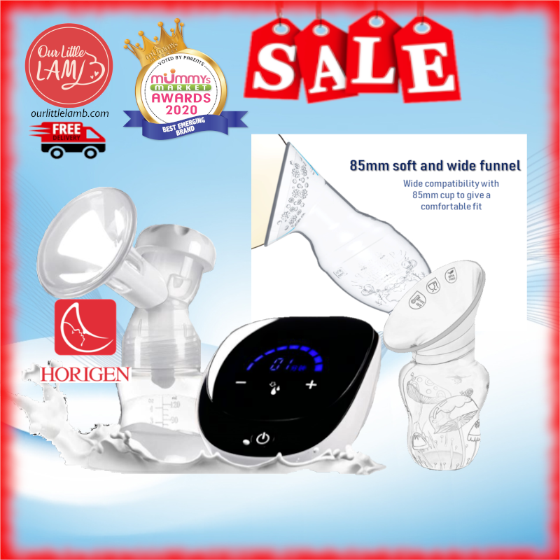 Horigen Beature Single Electric Breast Pump Bundle + Silicon Milk Cup (No Suction Base)