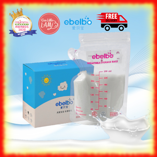 baby-fair Ebelbo Disposable Milk Storage Bag 250ml x 30ct