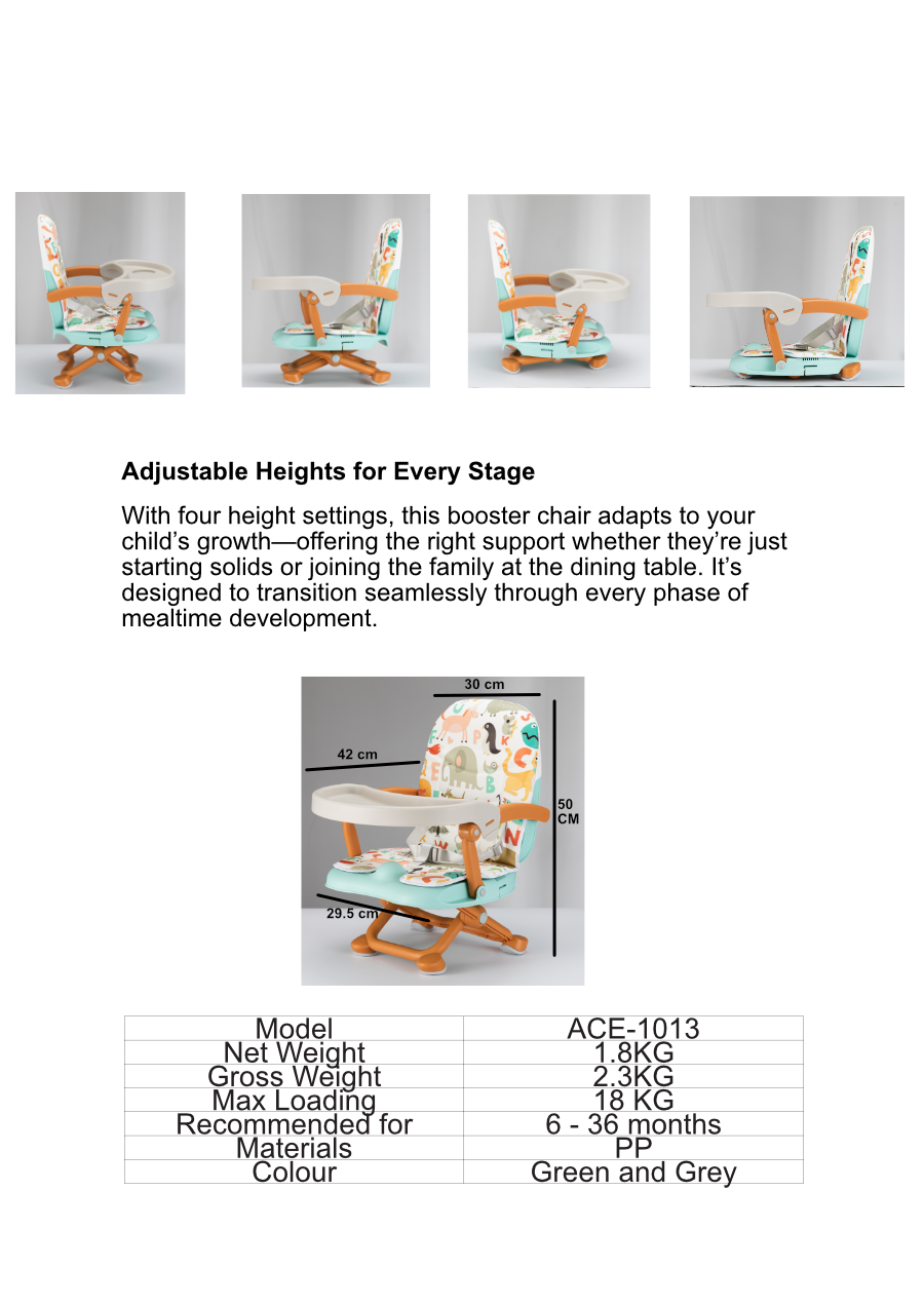 Skylery Portable Baby Booster Chair - ACE-1013