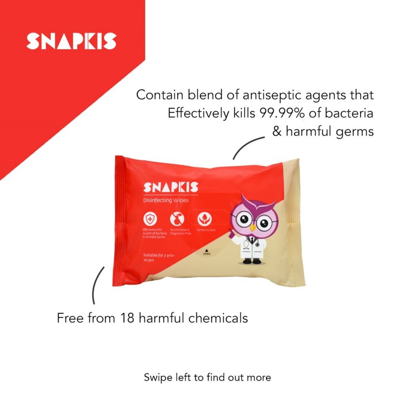 Snapkis Disinfecting Wipes (20pcs)