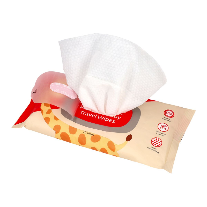 (Carton Deal) Snapkis Premium Baby Travel Wipes 20pc x 24 Pack