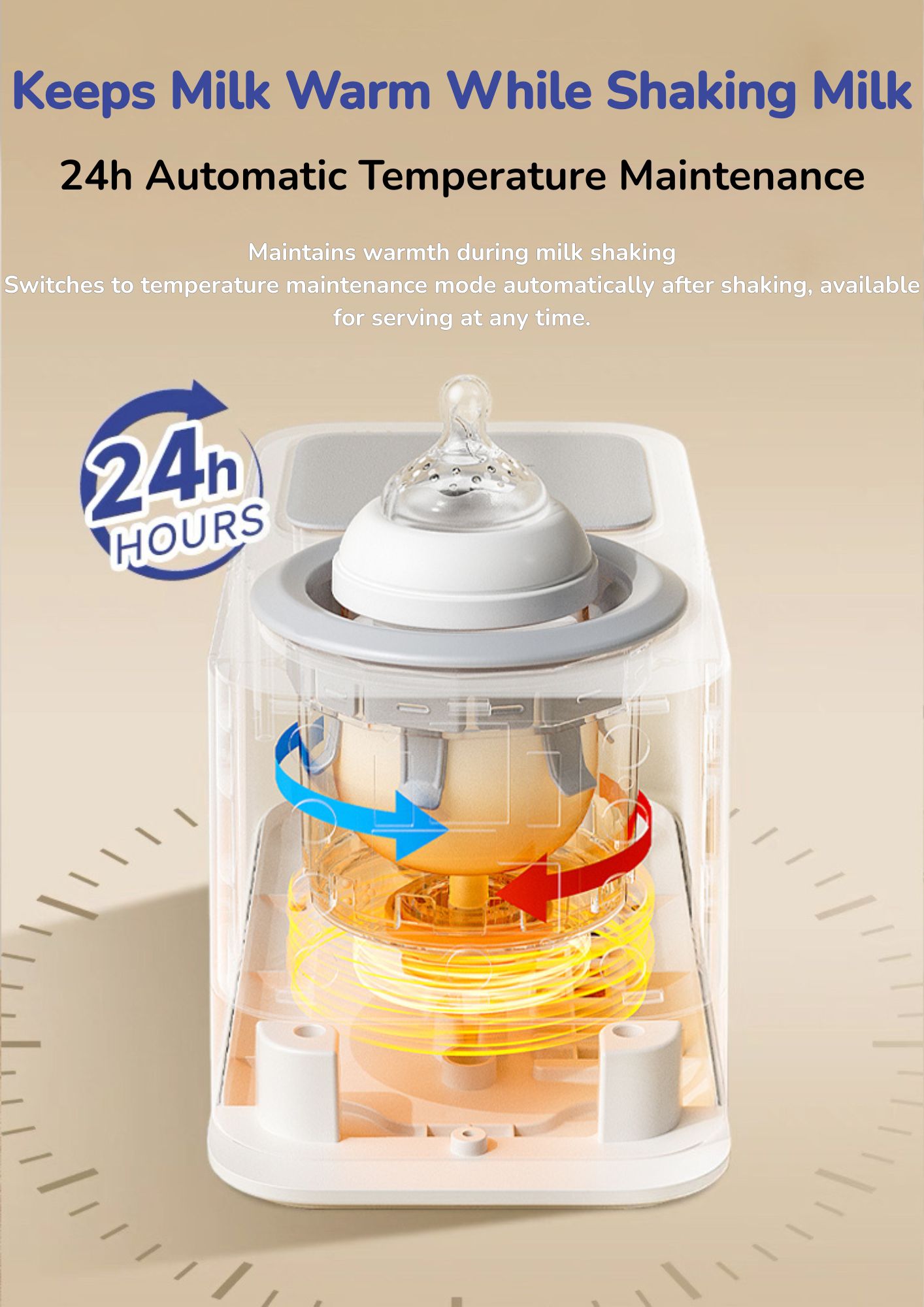 Snow Bear 5 -In-1 Milk Shaker & Baby Bottle Warmer