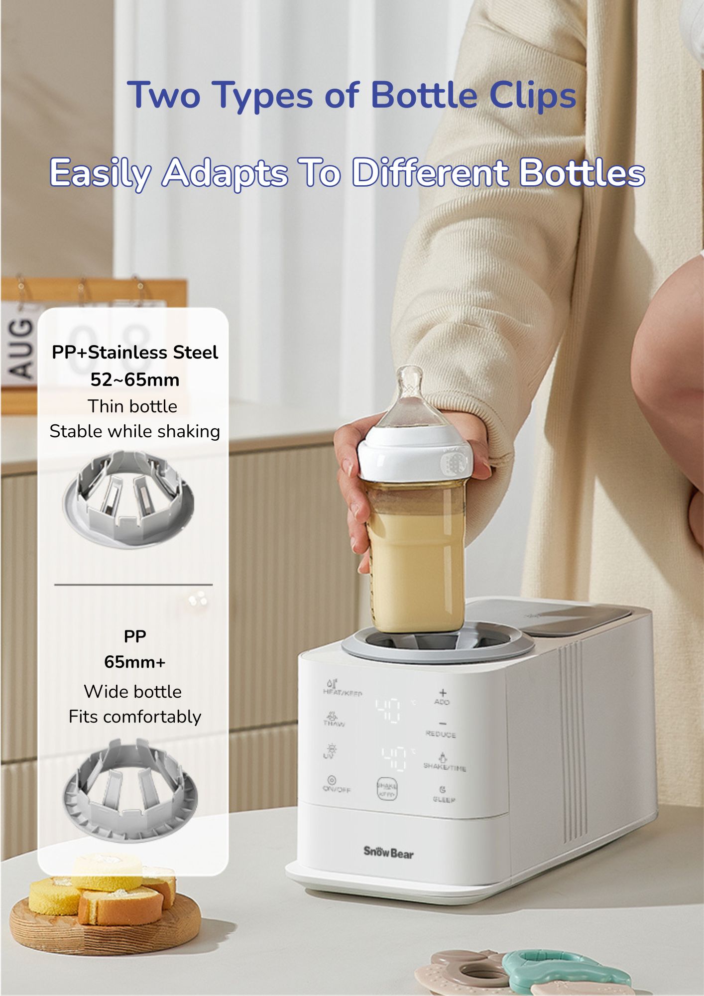 Snow Bear 5 -In-1 Milk Shaker & Baby Bottle Warmer