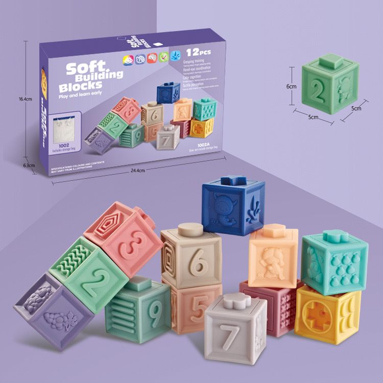 Summer Baby 12-PC Soft Building Blocks 6mths+