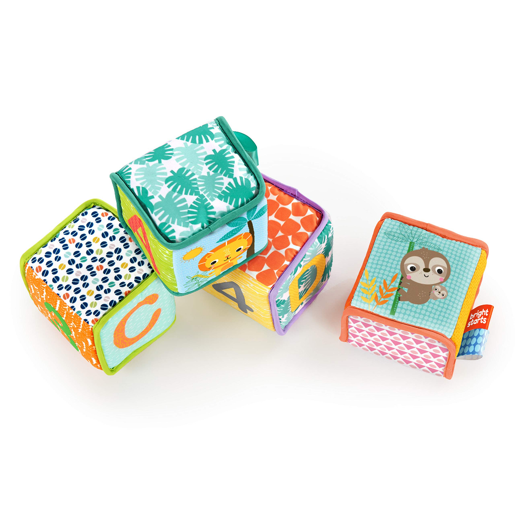 Momobebe Soft Block with 8 Sides (Alphabets, Animals and Numbers prints)