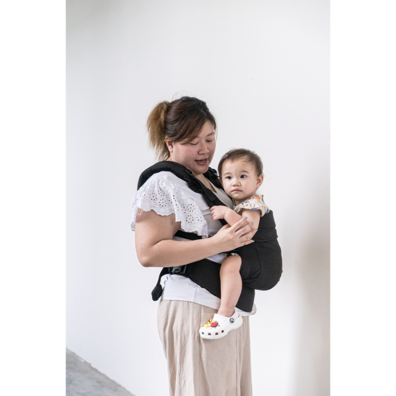 Soulslings Aseema Regular Cotton Baby Carrier (Newborn - 4yo) Set (with Sunhood & Lumbar Support)