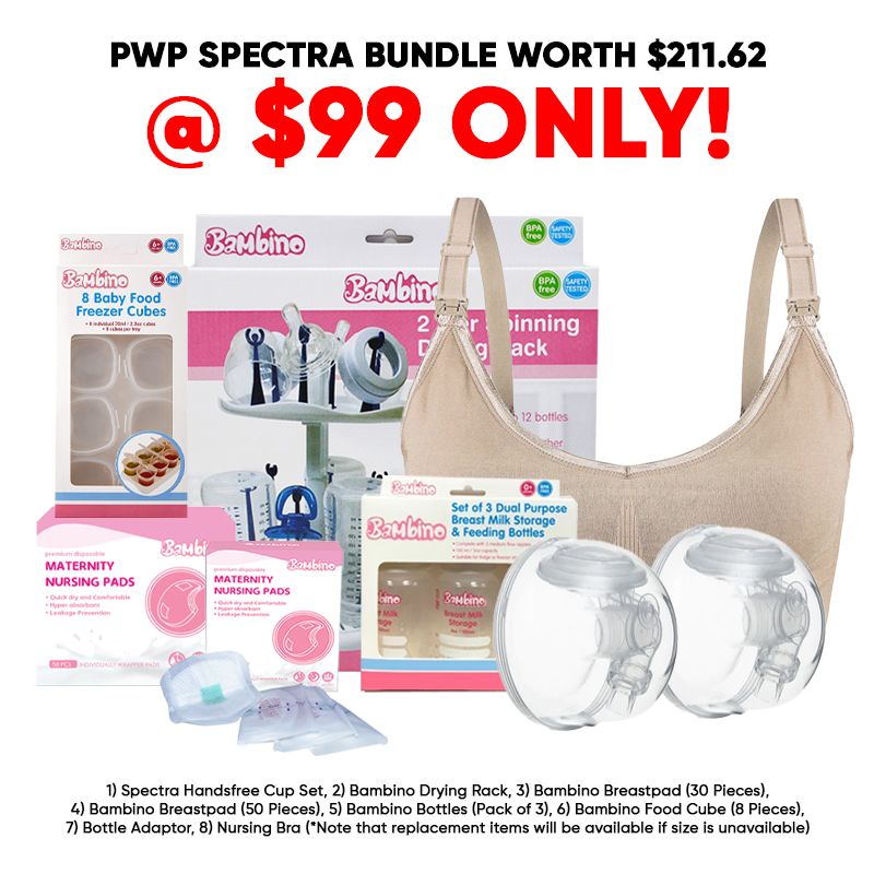 Spectra S1+ Breastpump (FREE 2 Years Warranty + $99 PWP Spectra Bundle  valued at $211.62!)