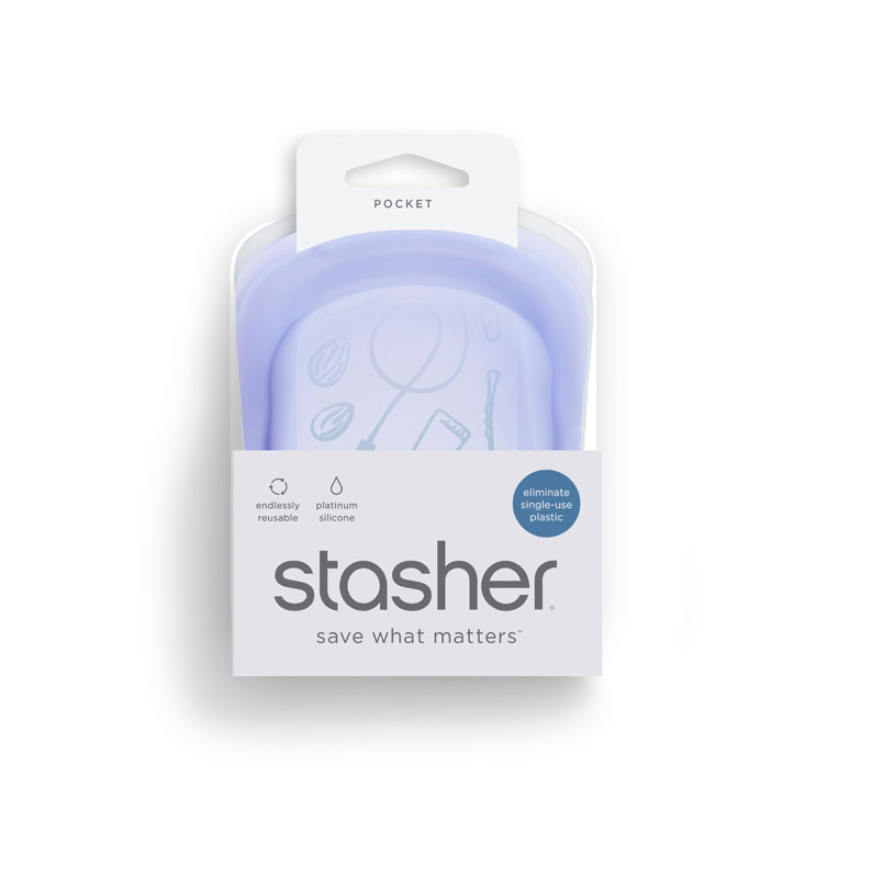 Stasher Pocket 2-Pack Silicone Snack Pouches