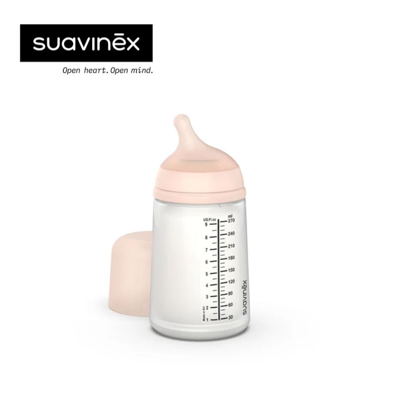 Suavinex Zero Zero Anti Colic Bottle 270ml - Medium Flow 3M+