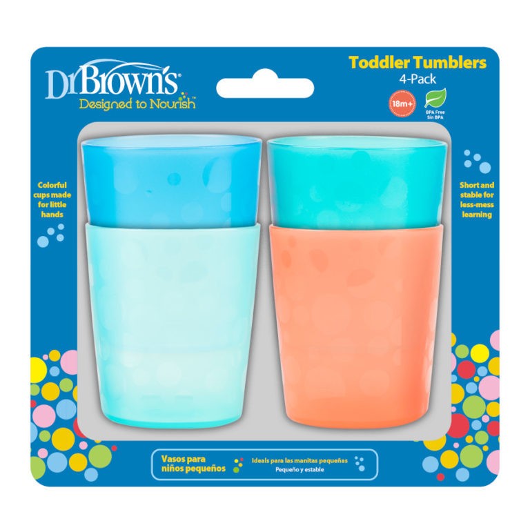 Dr Browns Toddler Tumblers, 4-Pack