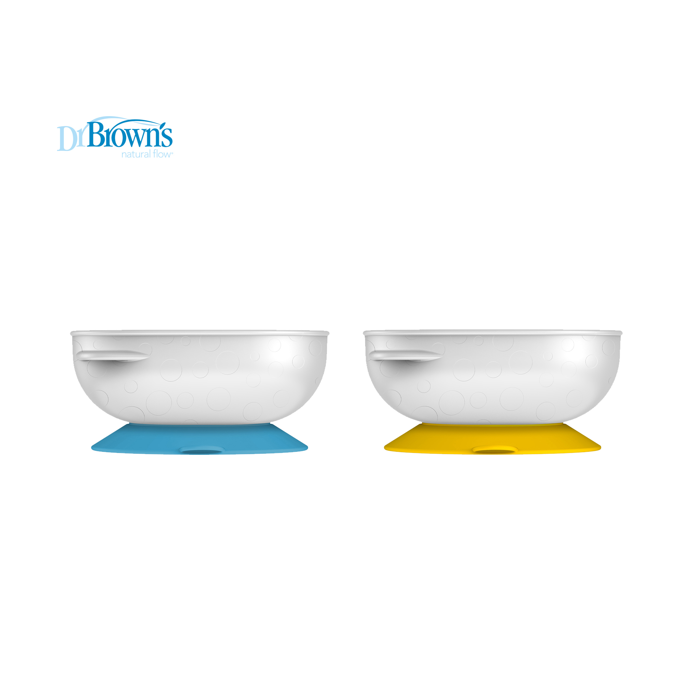 Dr Browns No Slip Suction Bowl, 2-Pack