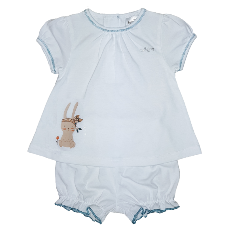 Tollyjoy Girl's Short Sleeve Suit (Shorts) - Be Brave