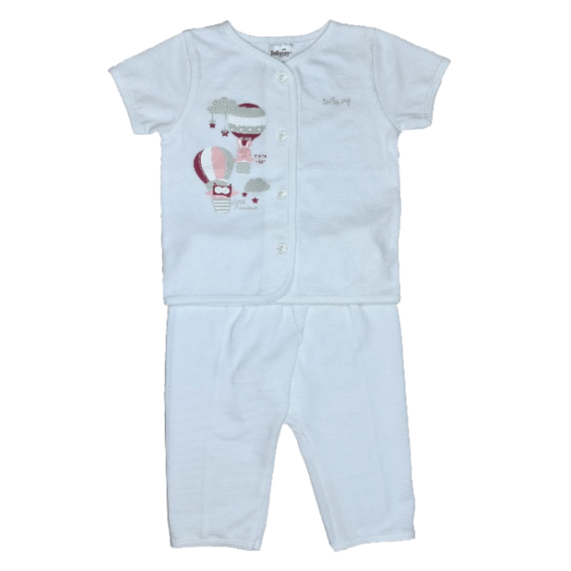Tollyjoy Short Sleeve Suit (Pants) - Flying High Away