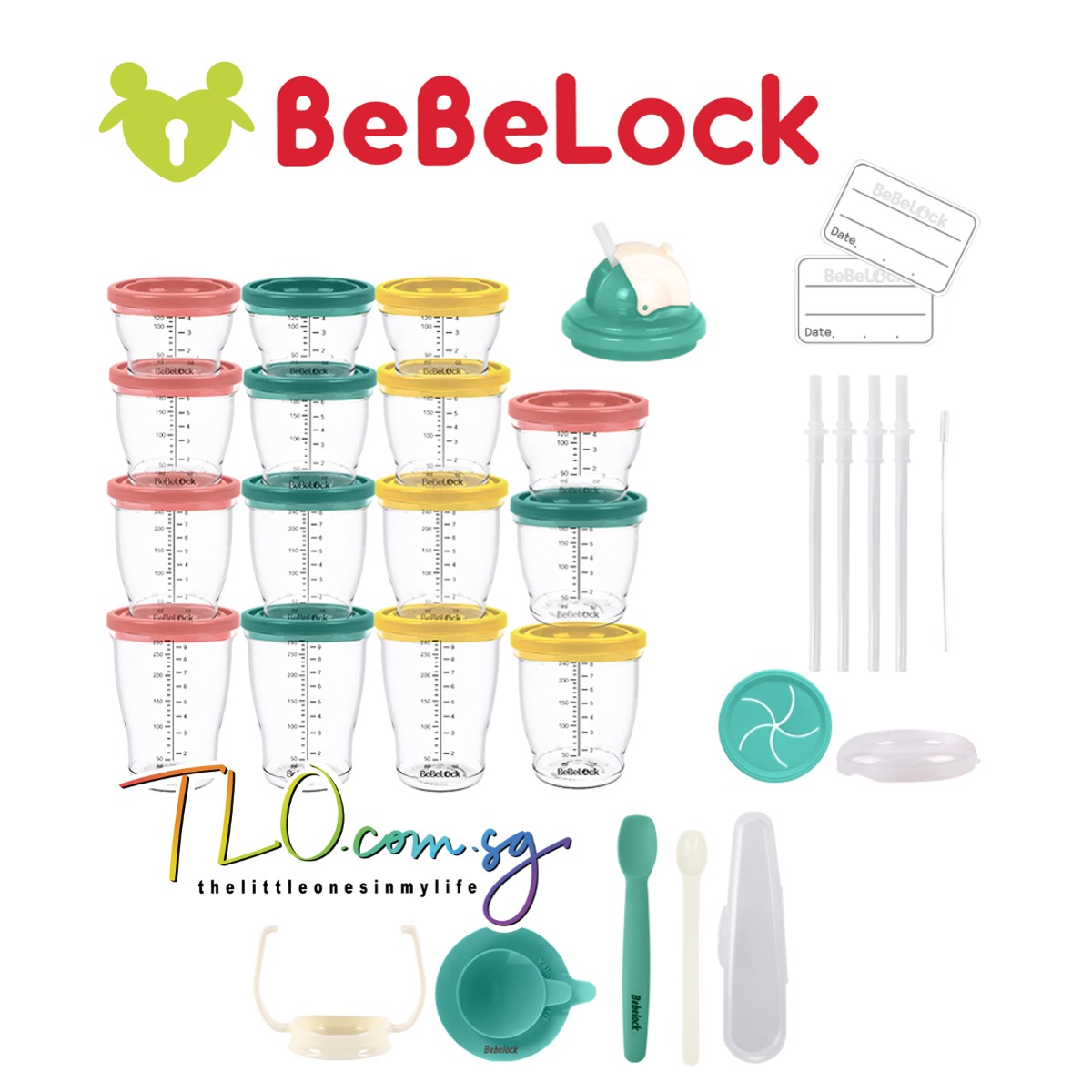 BeBeLock Alpha Airtight Baby Food Container Gift Set