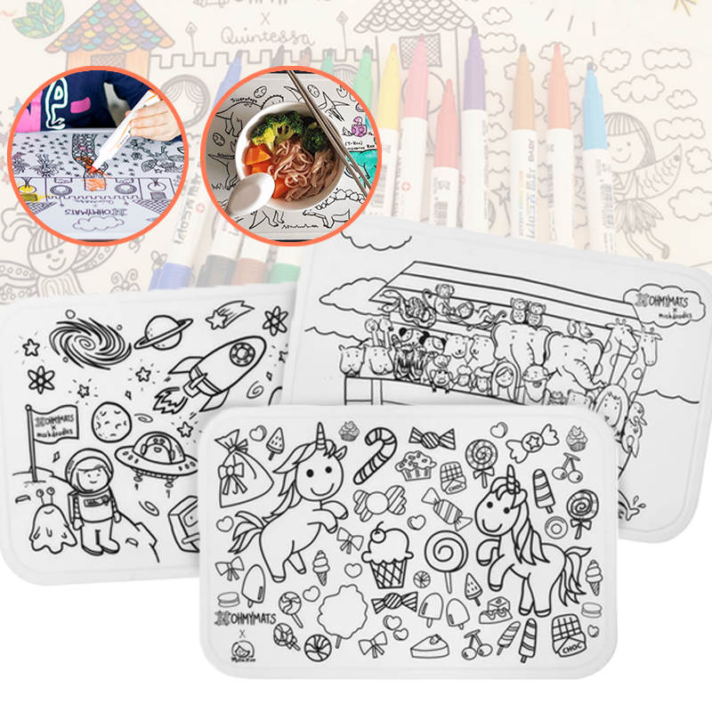 baby-fair #ohmymats - Small (Mat Only) Resuable Colouring & Dining Place Mat (KOREA) 