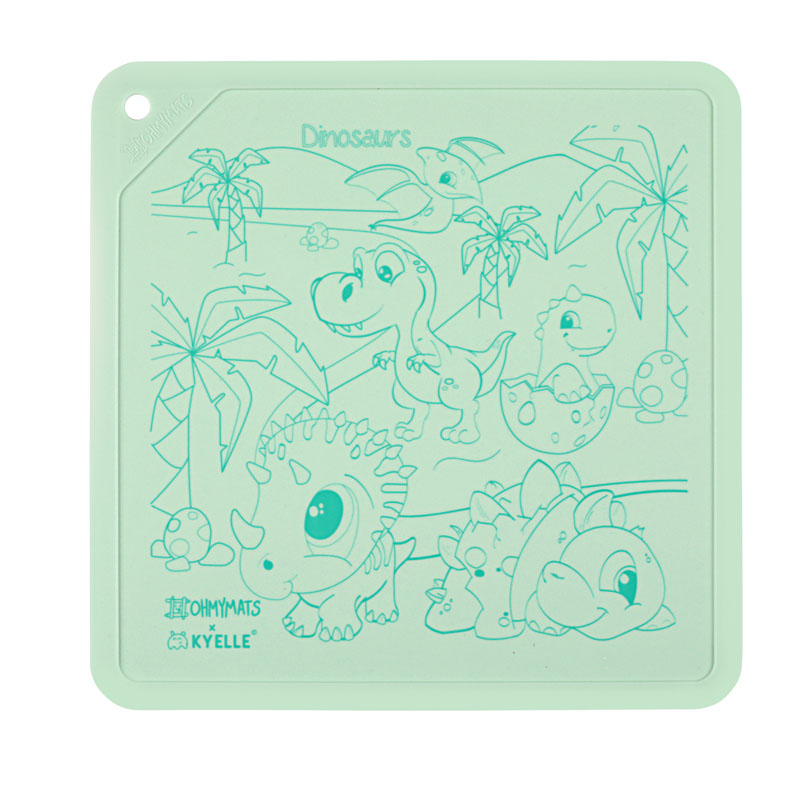 #ohmymats Square Mats - The Green Series - Dinosaurs