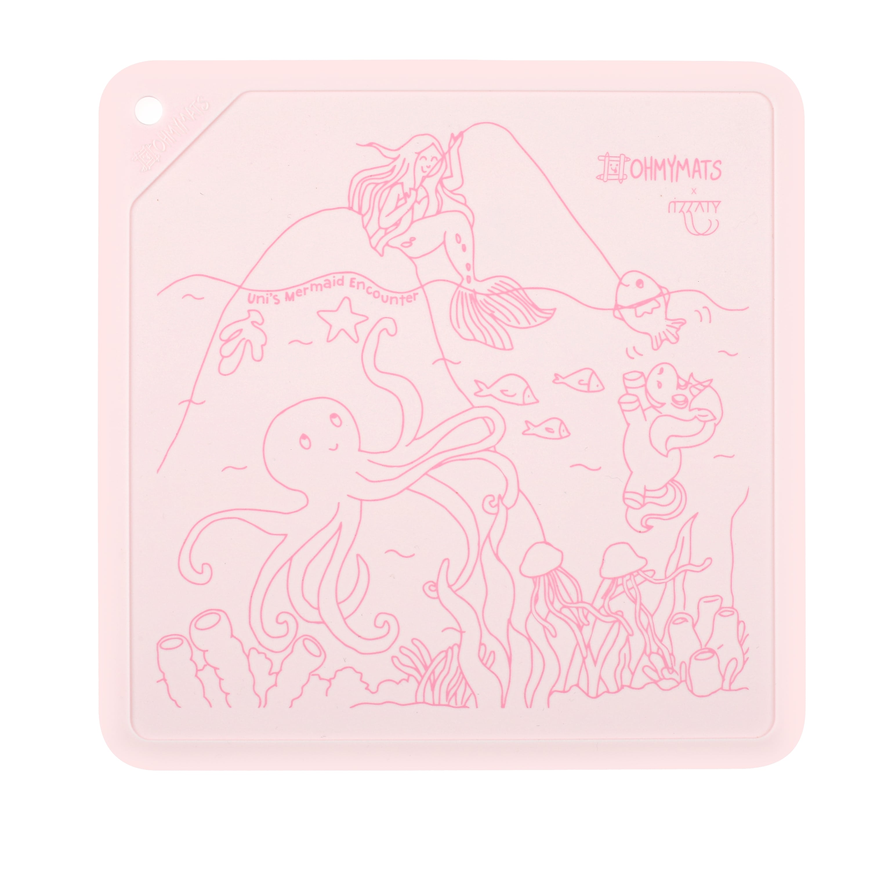 #ohmymats Square Mats - The Pink Series - Uni	's Mermaid Encounter