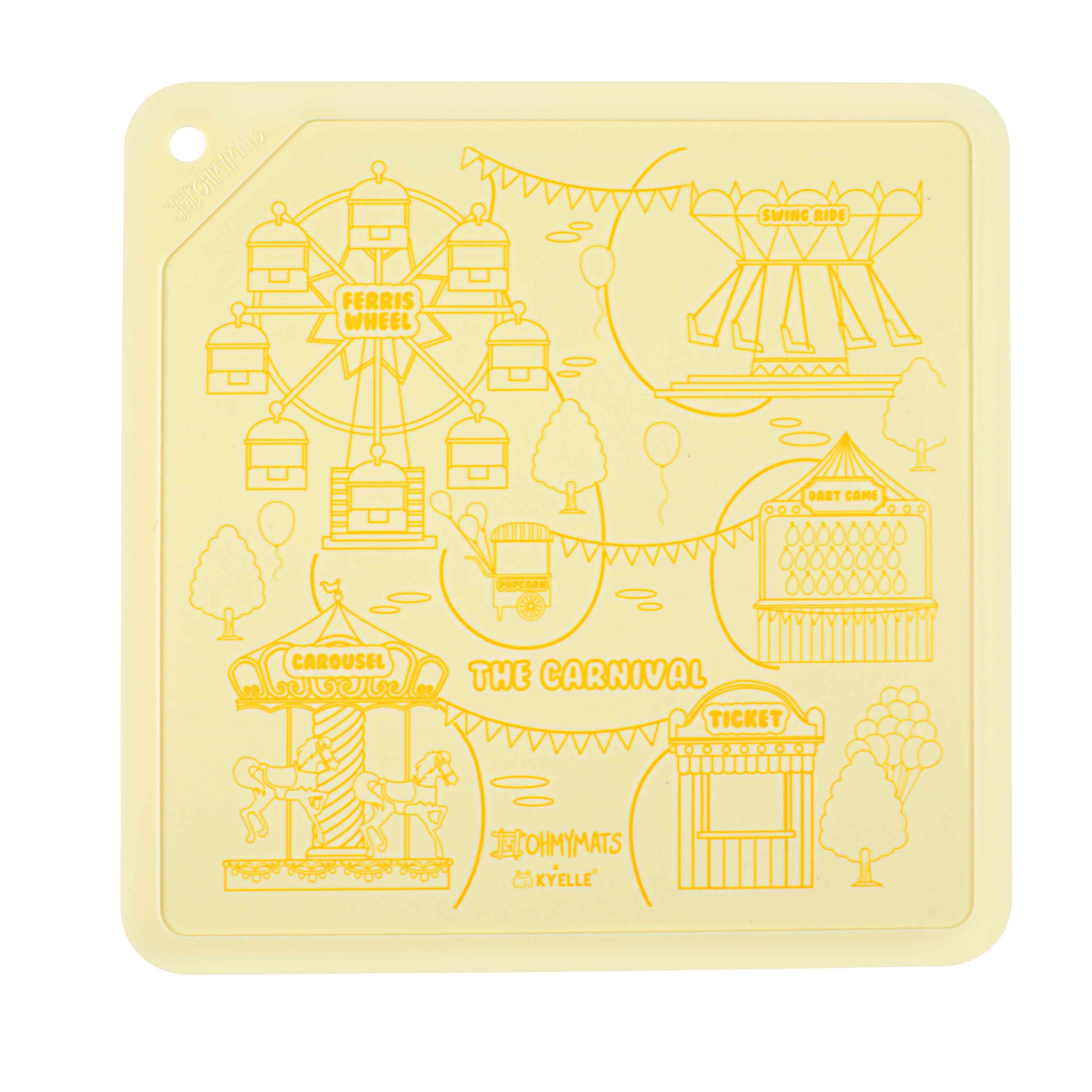 #ohmymats Square Mats - The Yellow Series - The Carnival