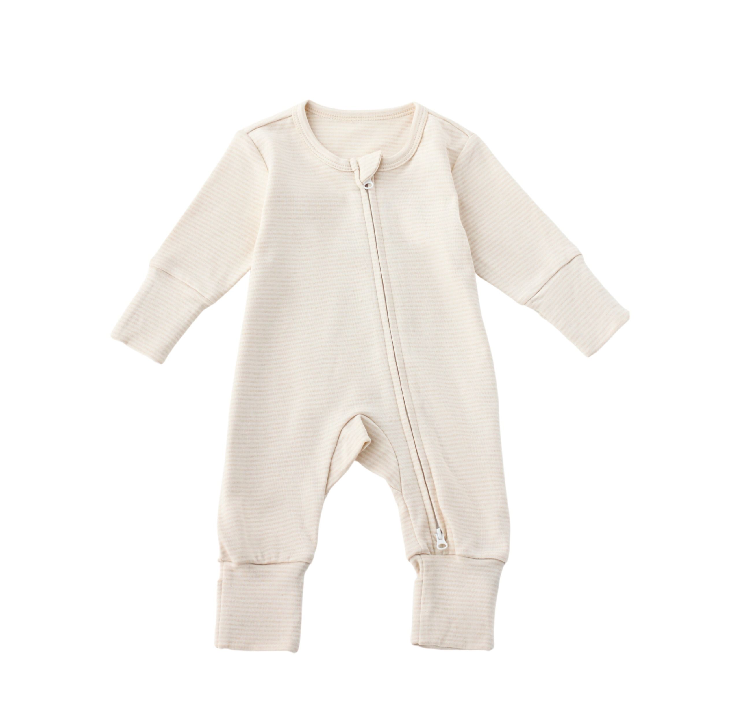 Light Brown -  Twinkle Planet Organic Onepiece Pjyamas -Purely Natural