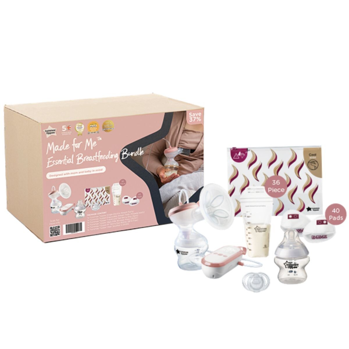 Tommee Tippee Made For Me Essential Breastfeeding Bundle