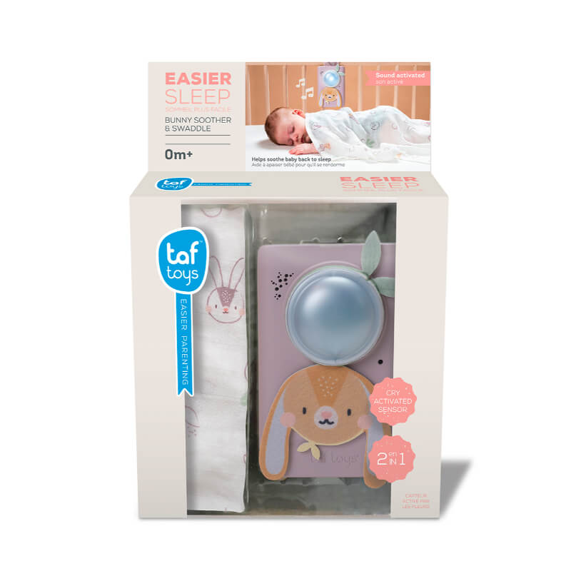 Taf Toys Bunny Soother & Swaddle Set