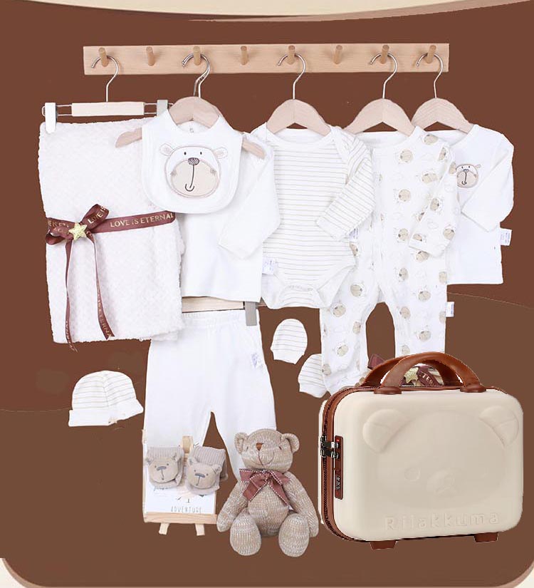 Momobebe 12pcs Baby Clothes & Blanket Set with Suitcase Pack