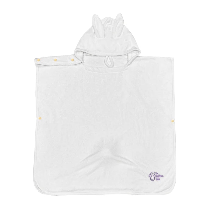 The Cotton Tale Organic Bamboo Bunny Hooded Poncho