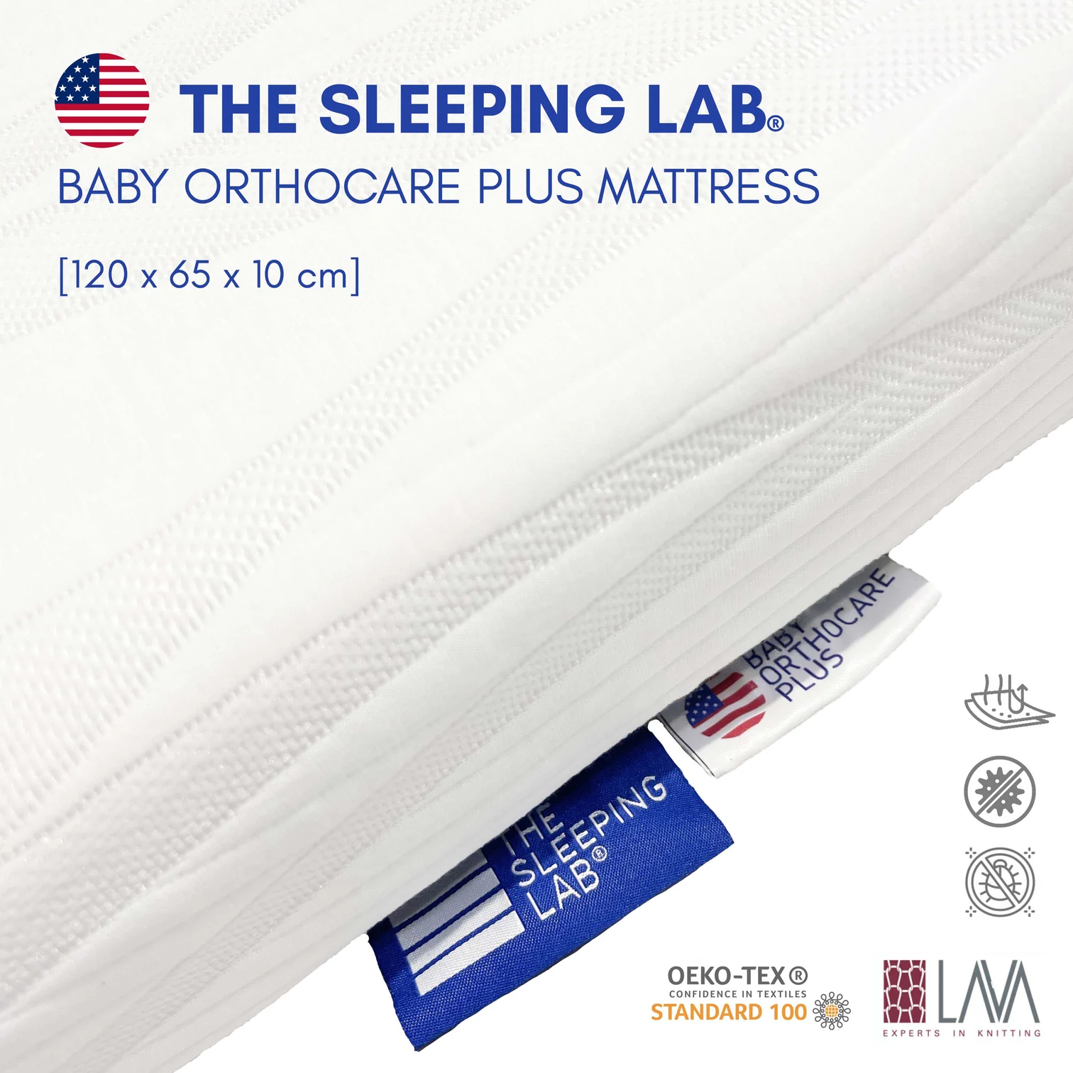 MOOB Baby Abby 5-in-1 Convertible Baby Cot with ACS + Mattress Bundle