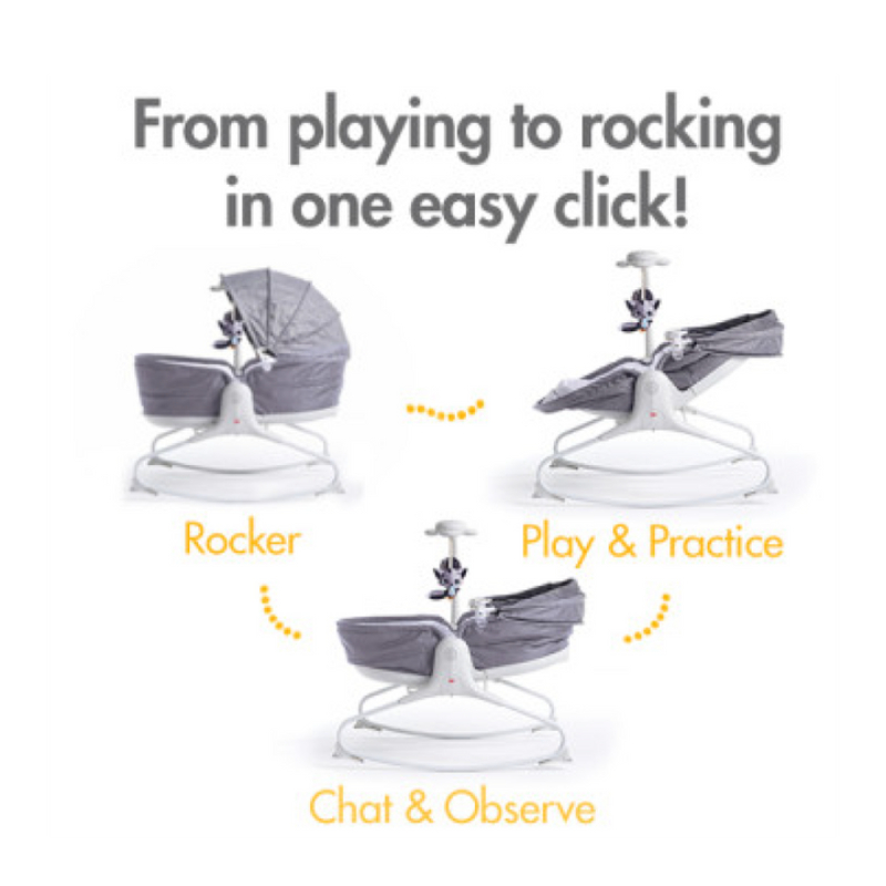 Tiny Love 3 in 1 Cozy Tiny Rocker - Heather Grey